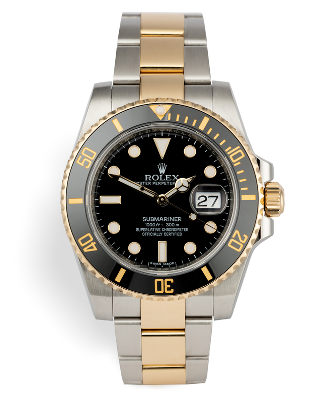 ref 116613LN | 'Cerachrom Bezel' Gold & Steel | Rolex Submariner Date