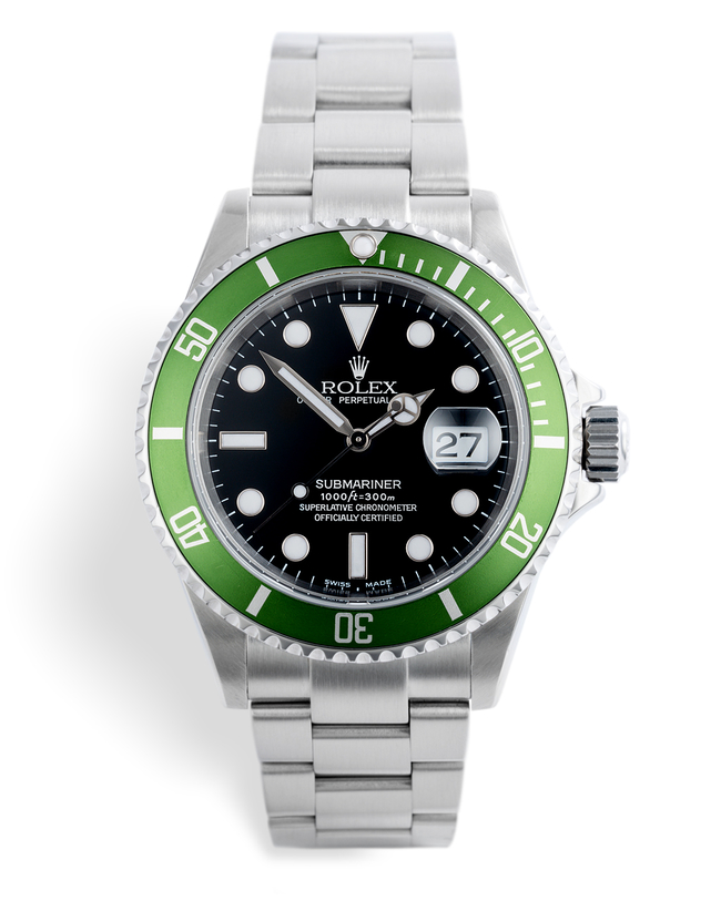 ref 16610LV | 'Early F Series' Olive bezel | Rolex Submariner Date