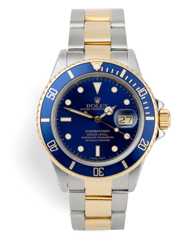 Gold & Steel "Box & Certificate" | ref 16803 | Rolex Submariner Date