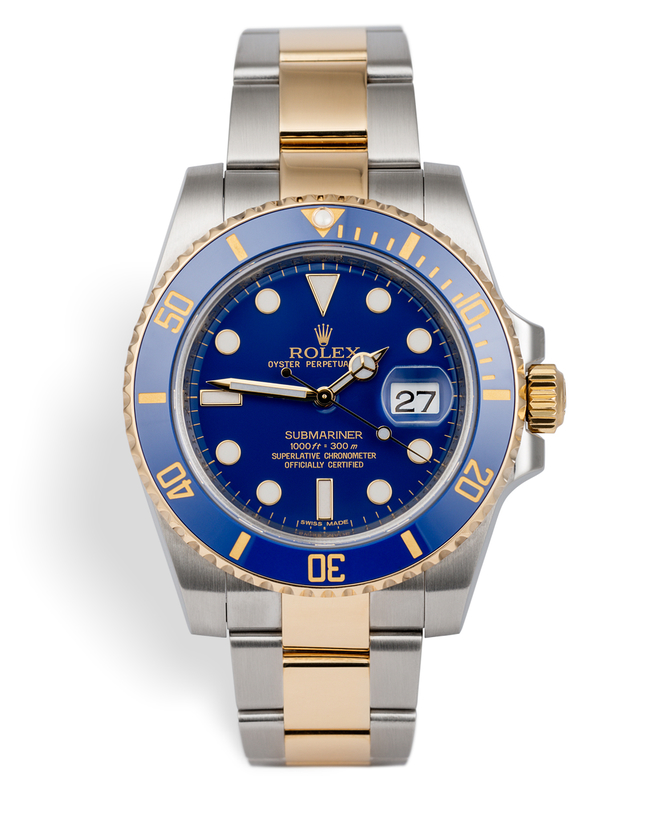 ref 116613LB | Gold & Steel 'Full Set' | Rolex Submariner Date