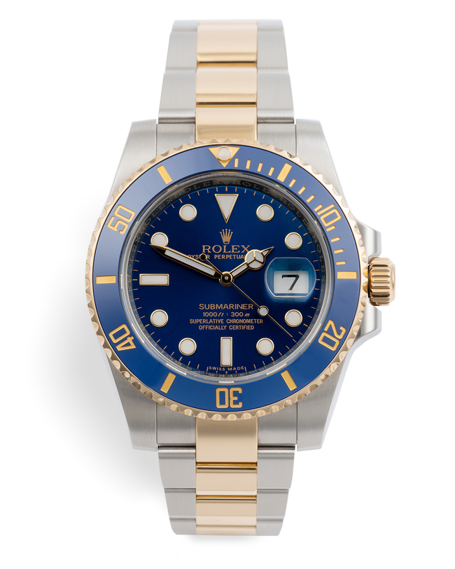 ref 116613LB | Gold & Steel 'Full Set' | Rolex Submariner Date