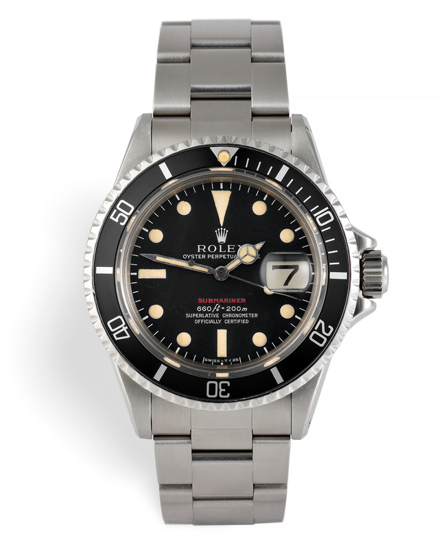 ref 1680 | 'Feet First' Red Writing | Rolex Submariner Date