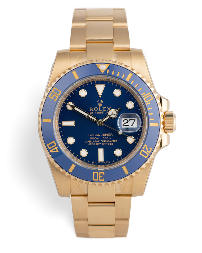ref 116618LB | Unworn 'Rolex 5 Year Warranty' | Rolex Submariner Date