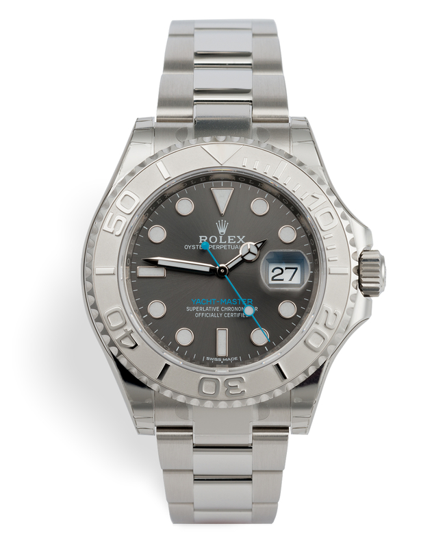 ref 116622 | Platinum Bezel 'Fully Stickered' | Rolex Yacht-Master