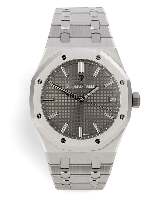 ref 15500ST.OO.1220ST.02 | Brand New 'Grey Dial' | Audemars Piguet Royal Oak