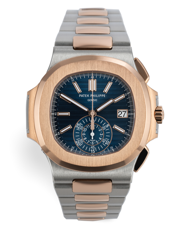 ref 5980/1AR-001 | Rose Gold & Steel 'Full Set' | Patek Philippe Nautilus Chronograph