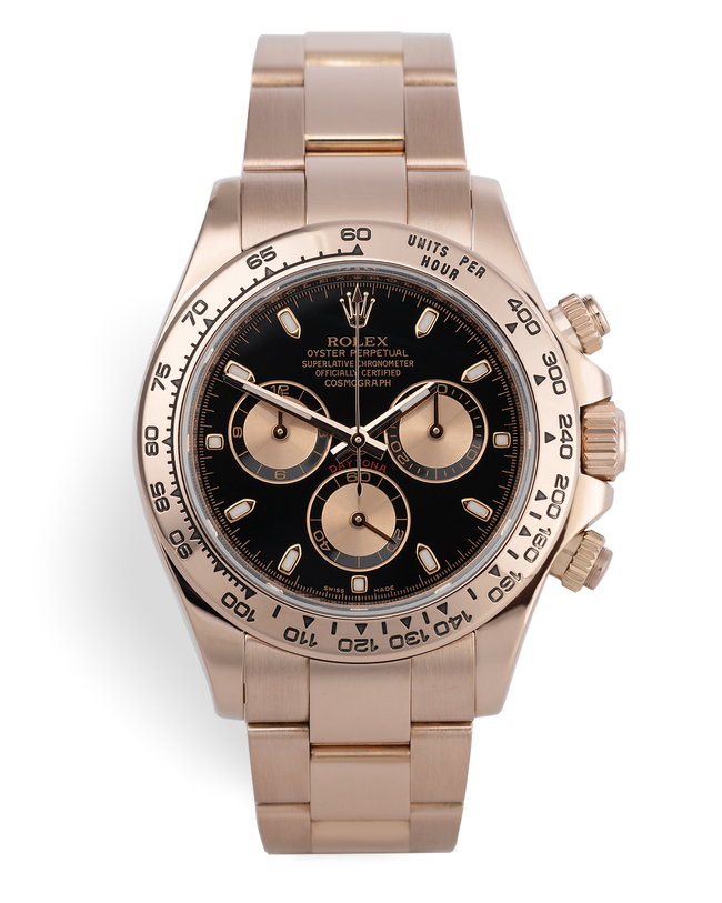 ref 116505 | Everose Gold Box & Papers | Rolex Cosmograph Daytona