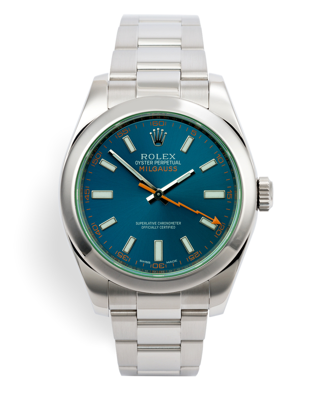 ref 116400GV | 'Lightning Hand' Anti-Magnetic | Rolex Milgauss